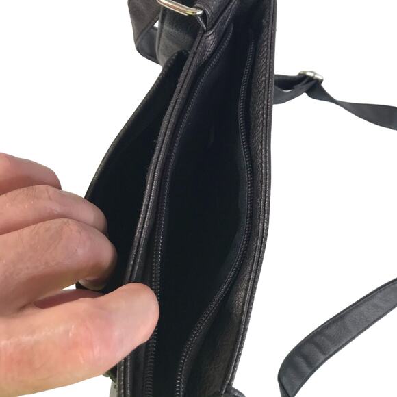 Rosetti Brown Cross Body Handbag Purse Adjustable Strap Zipper Pockets - Picture 4 of 4